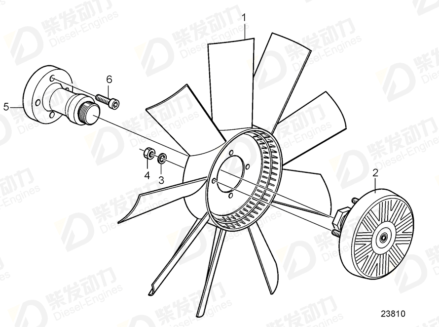 VOLVO Adapter 21082662 Drawing